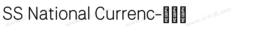 SS National Currenc字体转换
